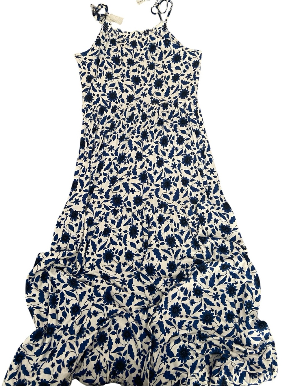 LOFT BEACH PRINTED MAXI DRESS SIZE MEDIUM